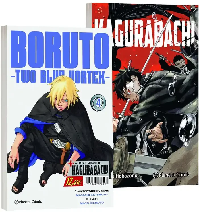 Boruto two blue vortex nº 04 + kagurabachi nº 01 (pack especial)