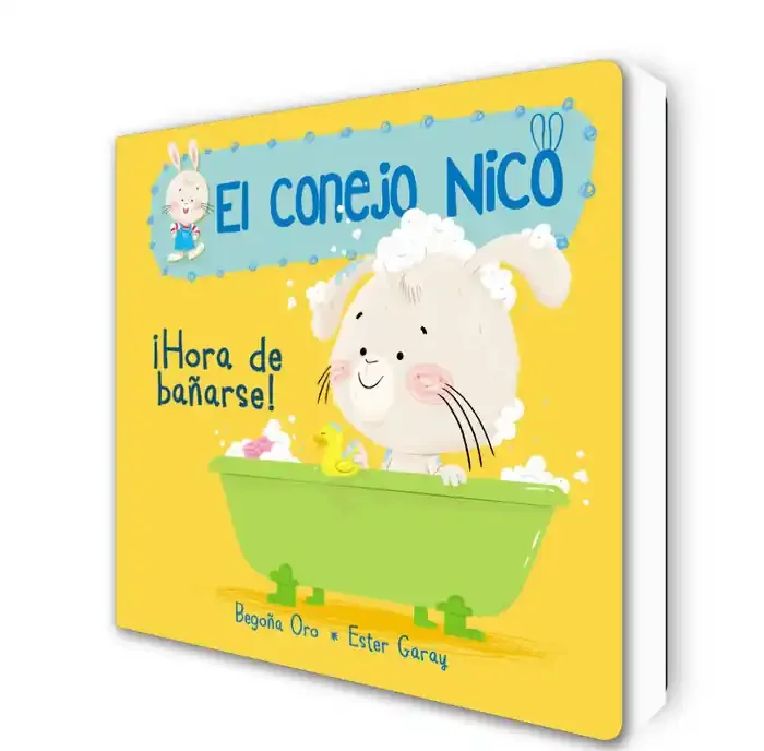 ¡Hora de bañarse! (El conejo Nico. Pequeñas manitas)
