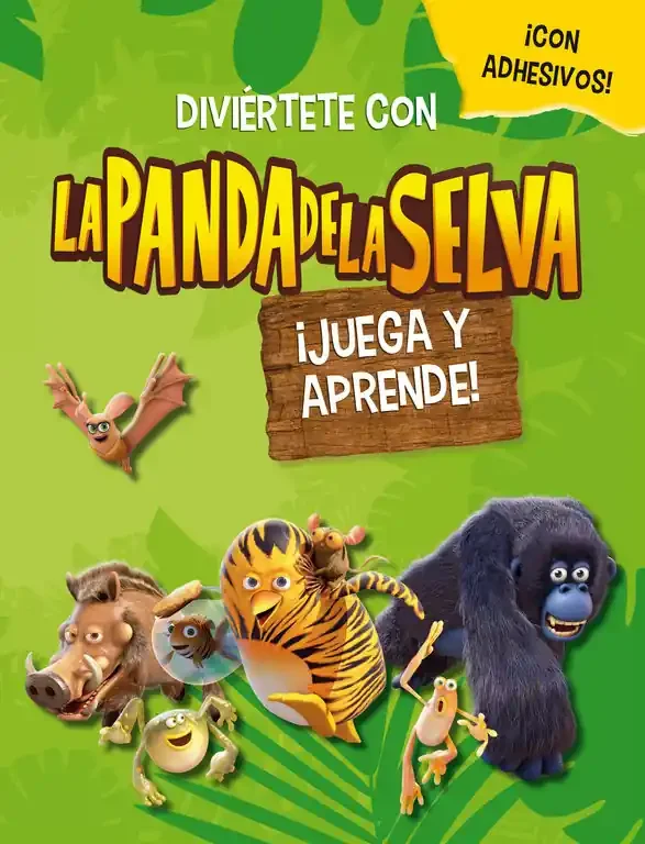 ¡Juega y aprende! (La panda de la selva. Actividades). (Con pegatinas)