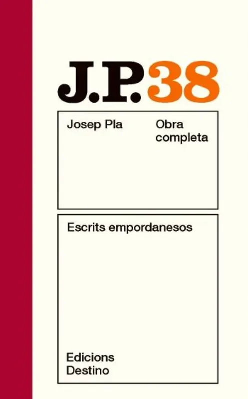 Obra Completa 38. Josep Pla